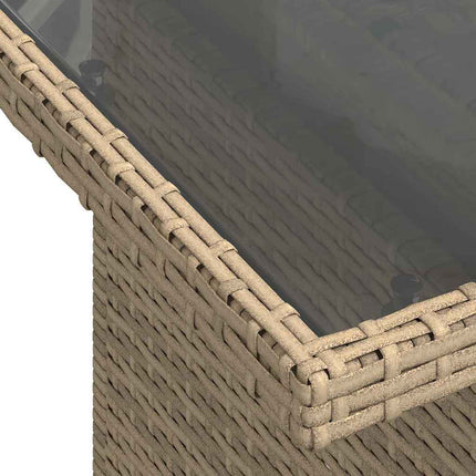 Havesofa Sæt 11 stk. Beige polyrattan