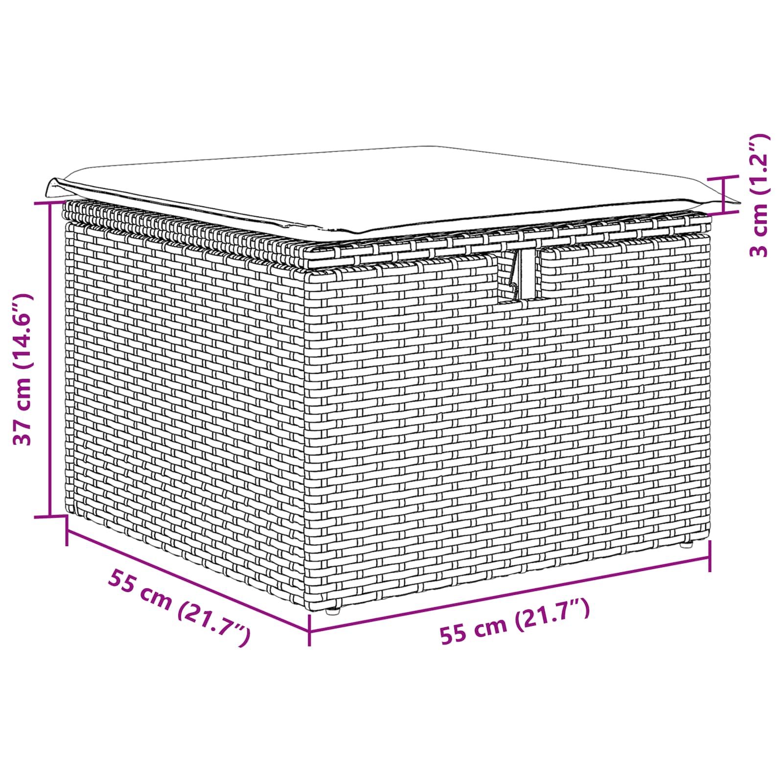 Sofa Sæt med pude 5 pcs Beige og lys grå polyrattan