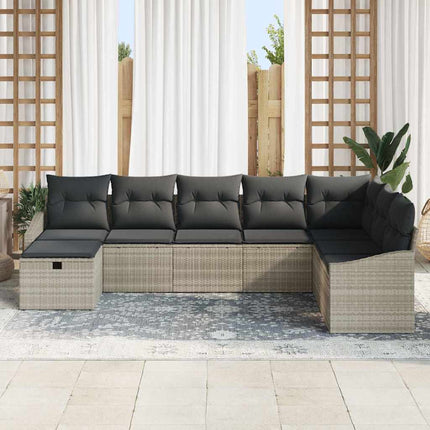 Havesofa Sæt 8 stk. polyrattan