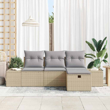 Havesofa Sæt 4 stk. polyrattan