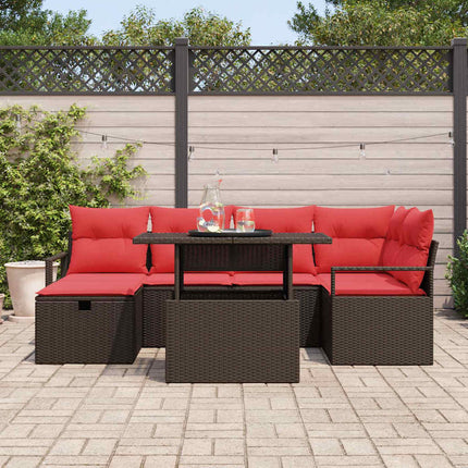 Havesofa Sæt 7 stk. polyrattan