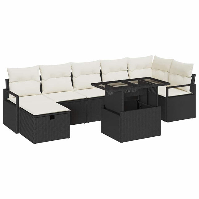 Havesofa Sæt 8 stk. polyrattan