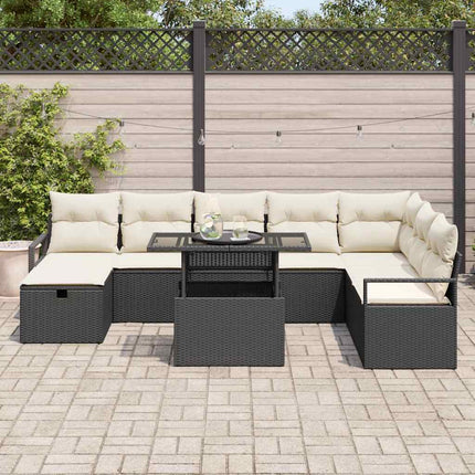 Havesofa Sæt 9 stk. polyrattan