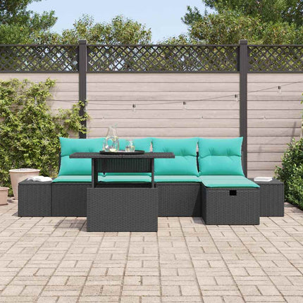 Havesofa Sæt 6 stk. polyrattan