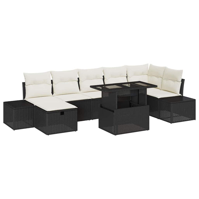 Havesofa Sæt 8 stk. polyrattan