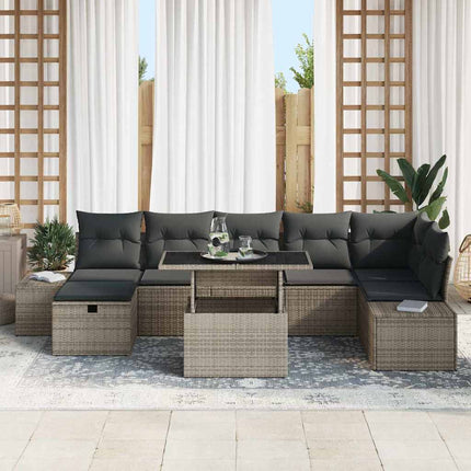 Havesofa Sæt 8 stk. polyrattan
