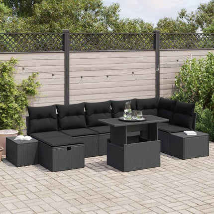 Havesofa Sæt 8 stk. polyrattan