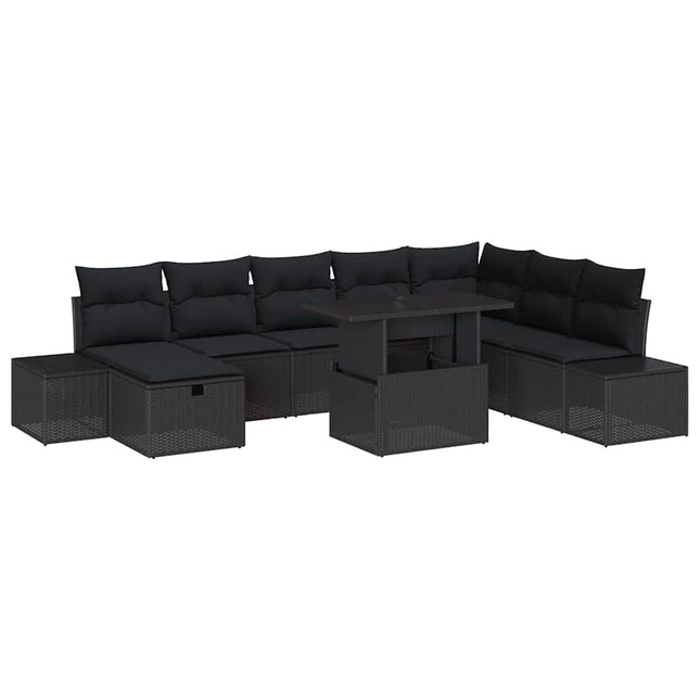 Havesofa Sæt 11 stk. polyrattan