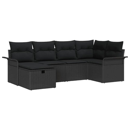 Havesofa Sæt 6 stk. Poly rattan