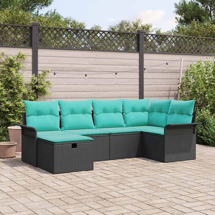 Havesofa Sæt 6 stk. Poly rattan