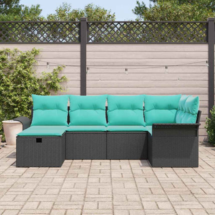 Havesofa Sæt 6 stk. Poly rattan