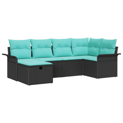 Havesofa Sæt 6 stk. Poly rattan