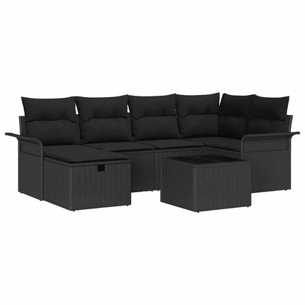 Havesofa Sæt 7 stk. Poly rattan