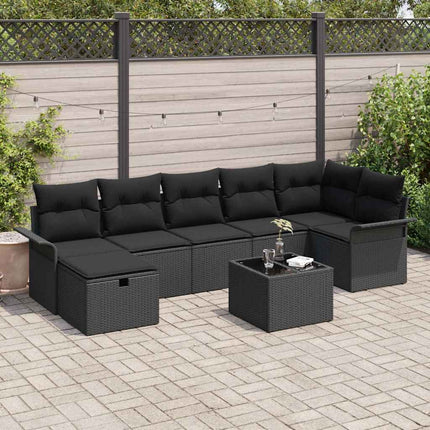 Havesofa Sæt 8 stk. Poly rattan