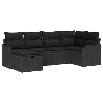 Havesofa Sæt 6 stk. Poly rattan