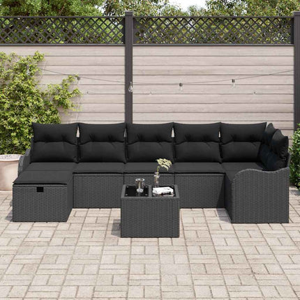 Havesofa Sæt 8 stk. Poly rattan