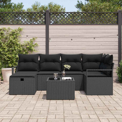Havesofa Sæt med pude med opbevaring polyrattan
