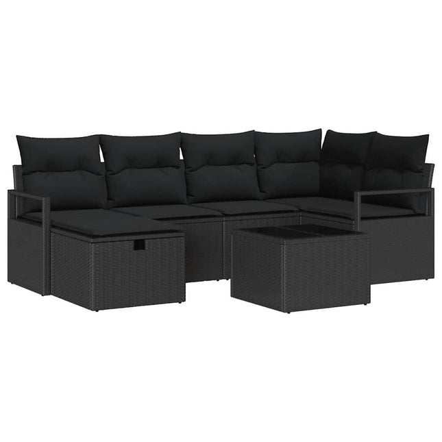 Havesofa Sæt med pude med opbevaring polyrattan