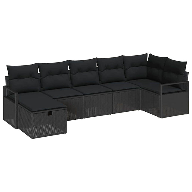 Sofa Sæt med pude 5 pcs polyrattan