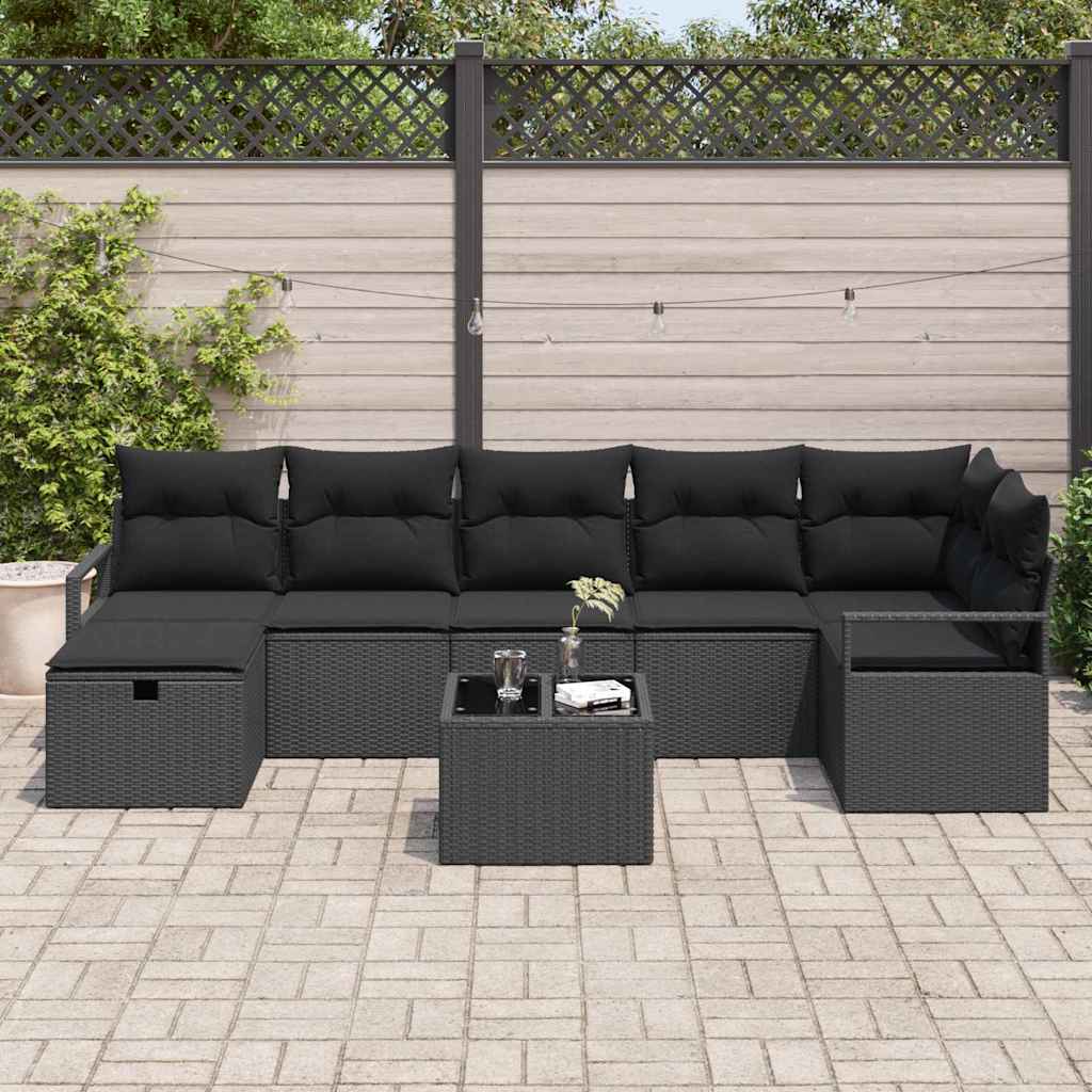 Sofa Sæt med pude 5 pcs polyrattan