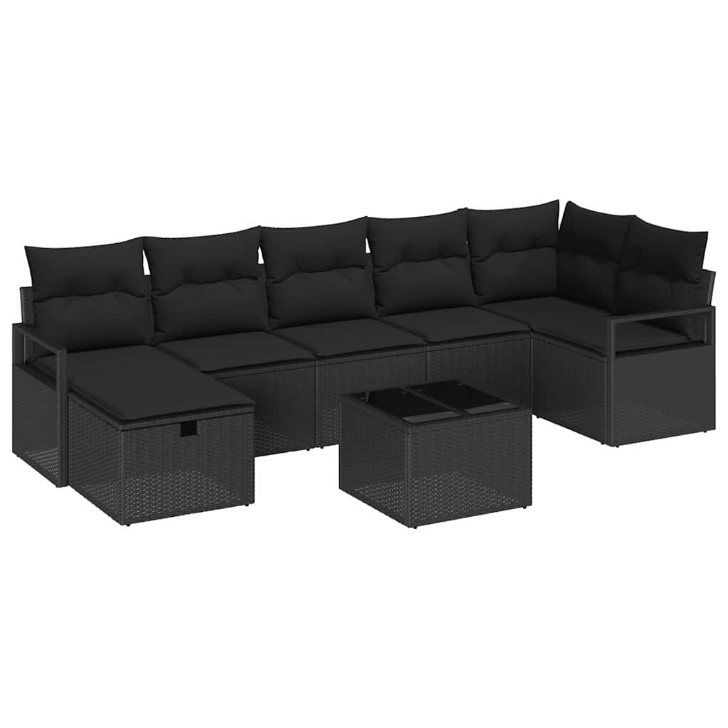 Sofa Sæt med pude 5 pcs polyrattan