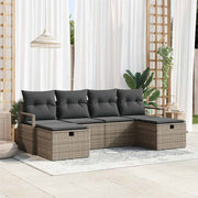 Sofa Sæt med pude 5 pcs polyrattan