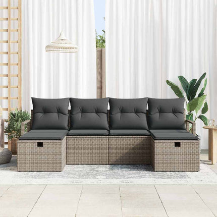 Sofa Sæt 5 stk. polyrattan