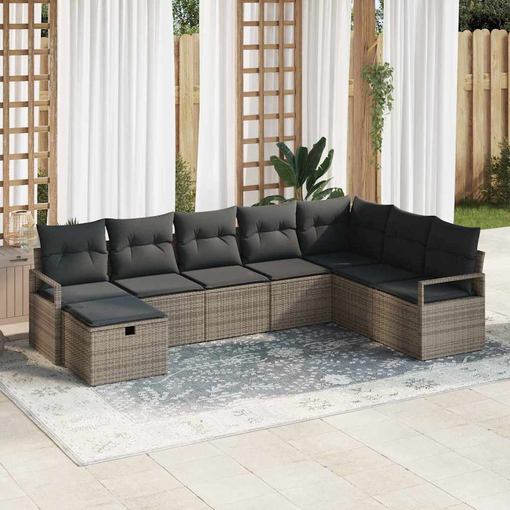 Sofa Sæt med pude 5 pcs polyrattan