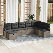 Sofa Sæt med pude 5 pcs polyrattan