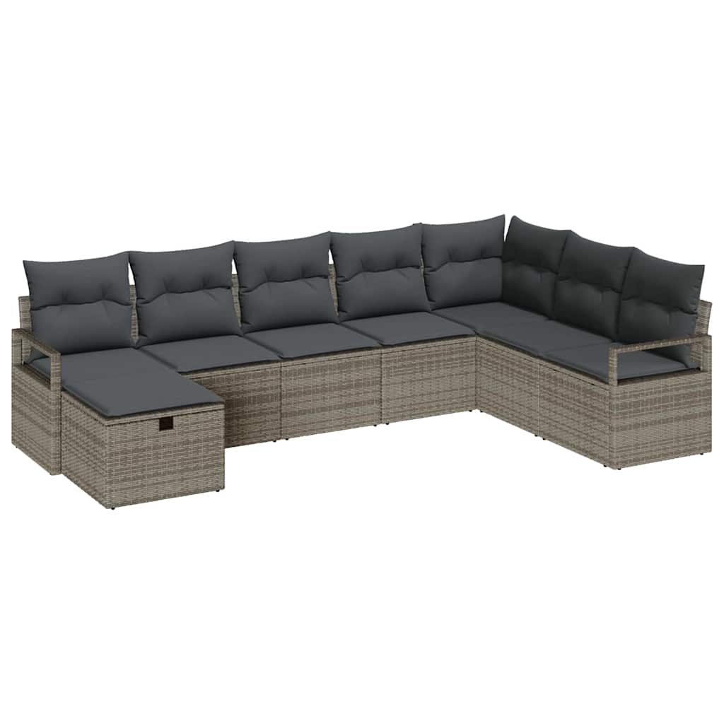 Sofa Sæt med pude 5 pcs polyrattan