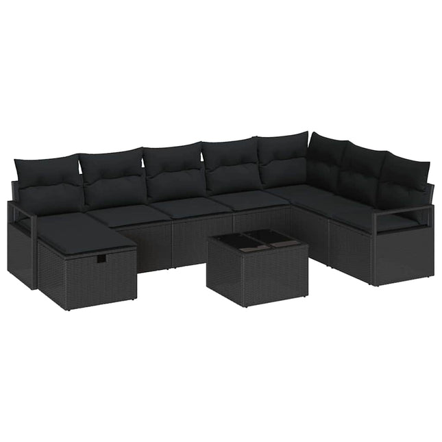 Sofa Sæt med pude 6 pcs polyrattan