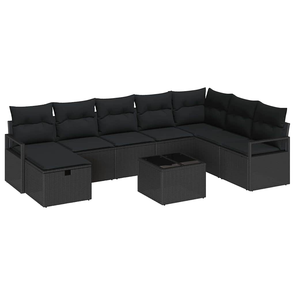Sofa Sæt med pude 6 pcs polyrattan