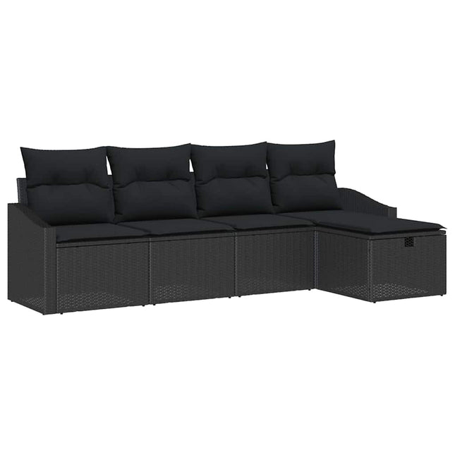 Sofa Sæt med pude 6 pcs polyrattan