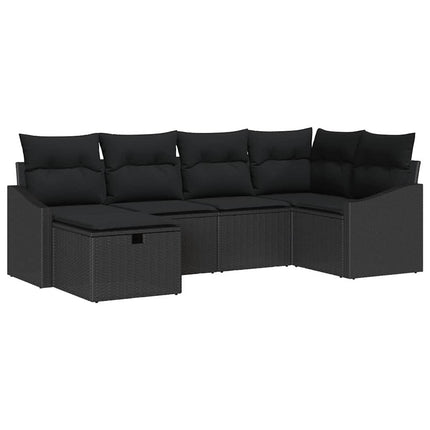 Sofa Sæt med pude 7 pcs polyrattan