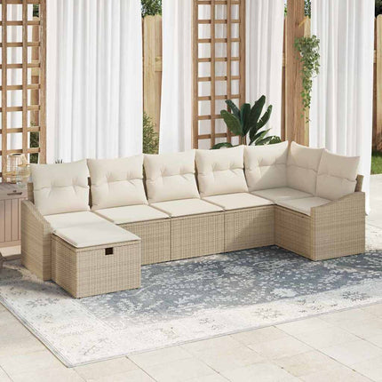 Sofa Sæt 7 stk. polyrattan