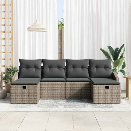 Sofa Sæt 6 stk. polyrattan