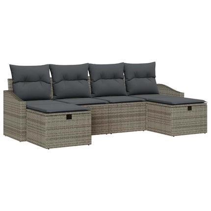 Sofa Sæt 6 stk. polyrattan