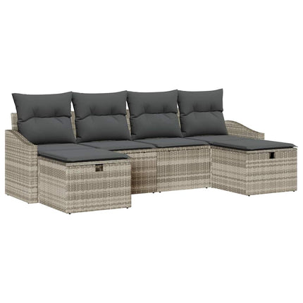 Sofa Sæt 6 stk. polyrattan