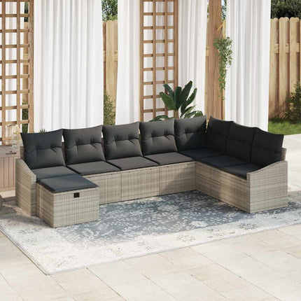 Sofa Sæt 9 stk. polyrattan