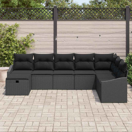 Sofa Sæt med pude 8 pcs polyrattan