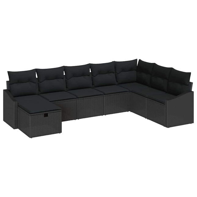 Sofa Sæt med pude 8 pcs polyrattan