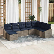 Sofa Sæt med pude 6 pcs polyrattan