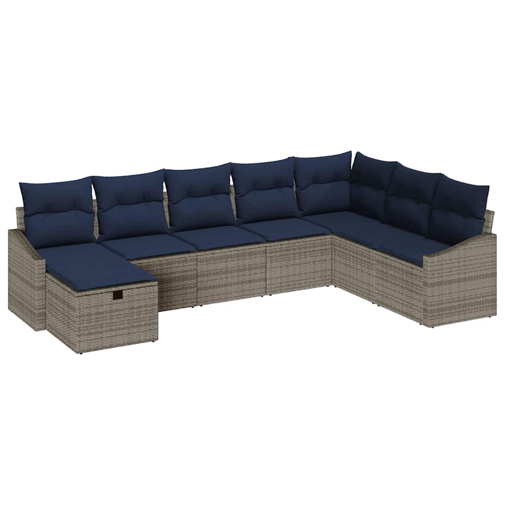 Sofa Sæt med pude 6 pcs polyrattan