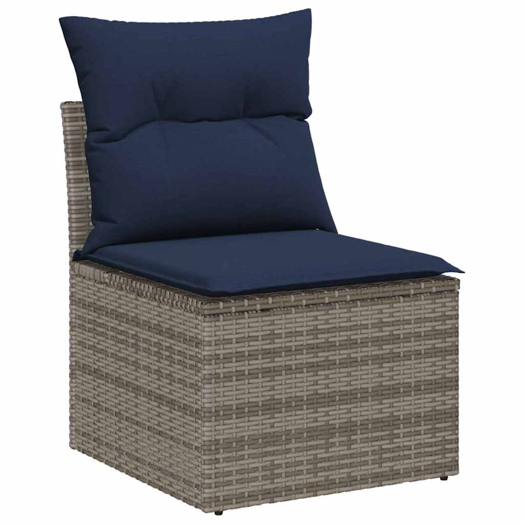 Sofa Sæt med pude 6 pcs polyrattan