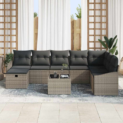 Sofa Sæt 8 stk. polyrattan