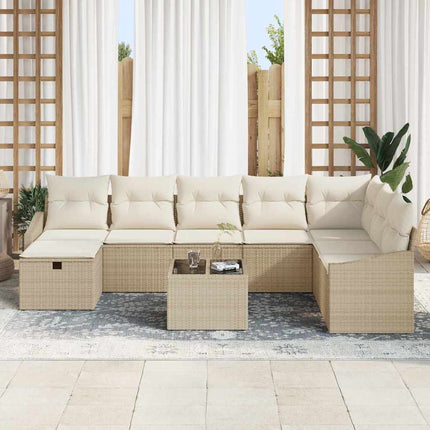 Sofa Sæt 8 stk. polyrattan