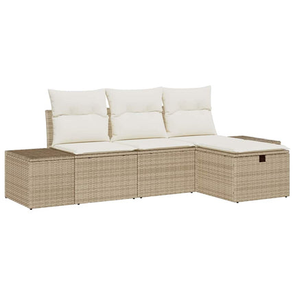 Sofa Sæt 4 stk. polyrattan