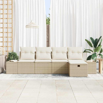 Sofa Sæt 5 stk. polyrattan