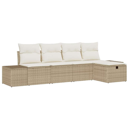 Sofa Sæt 5 stk. polyrattan