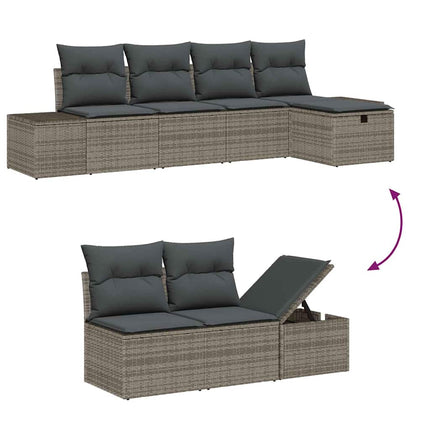 Sofa Sæt 5 stk. polyrattan